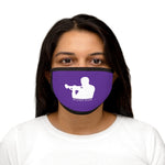 Woody Shaw® Logo Face Mask - White on Purple