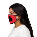 Woody Shaw® Logo Face Mask - Black on Red