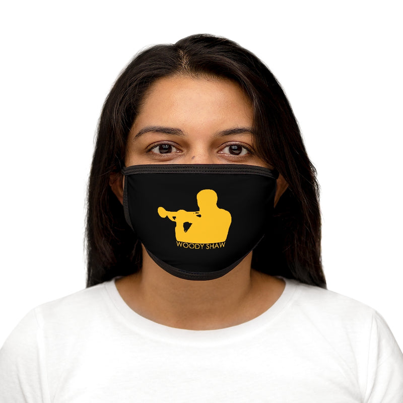 Woody Shaw® Logo Face Mask - Yellow on Black