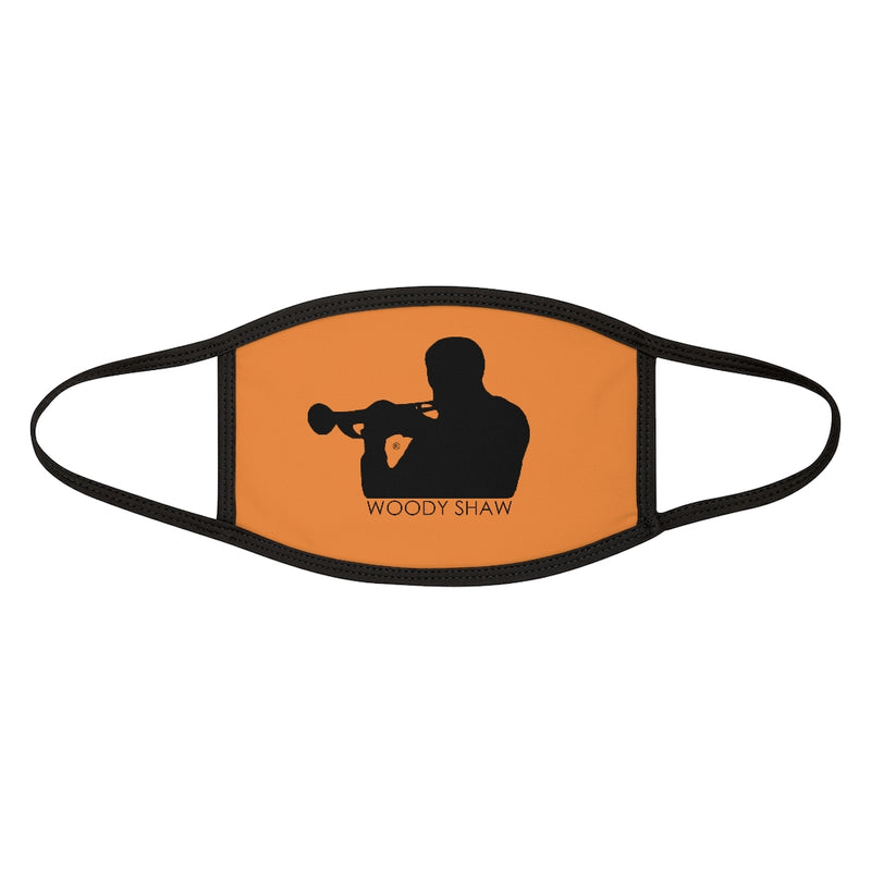 Woody Shaw® Logo Face Mask - Black on Orange