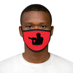 Woody Shaw® Logo Face Mask - Black on Red