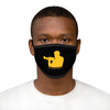 Woody Shaw® Logo Face Mask - Yellow on Black