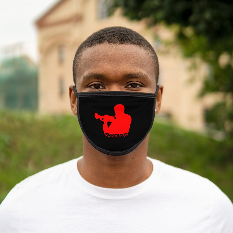 Woody Shaw® Logo Face Mask - Red on Black