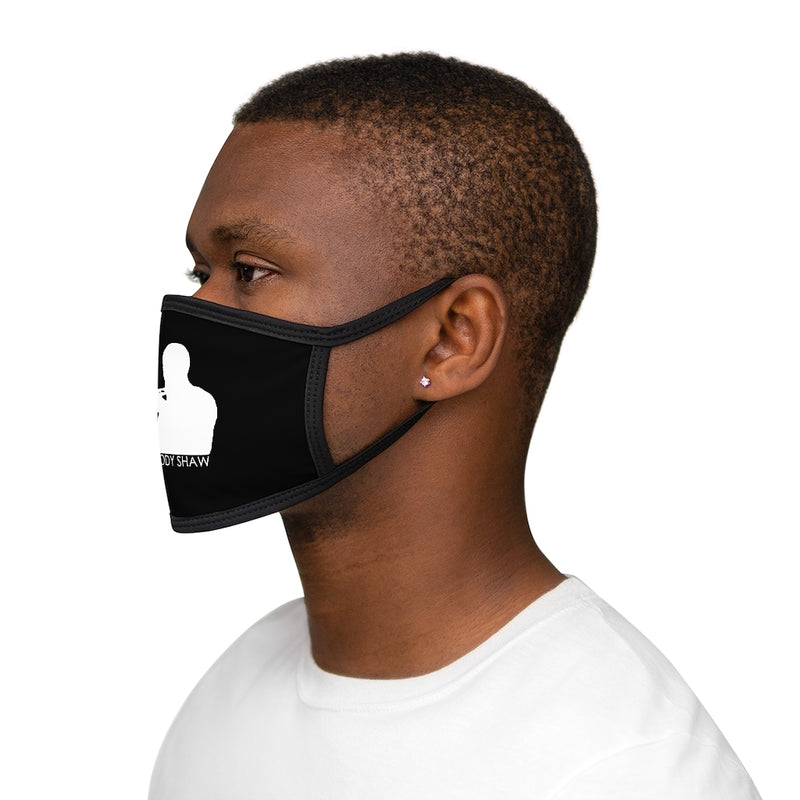 Woody Shaw® Logo Face Mask - White On Black