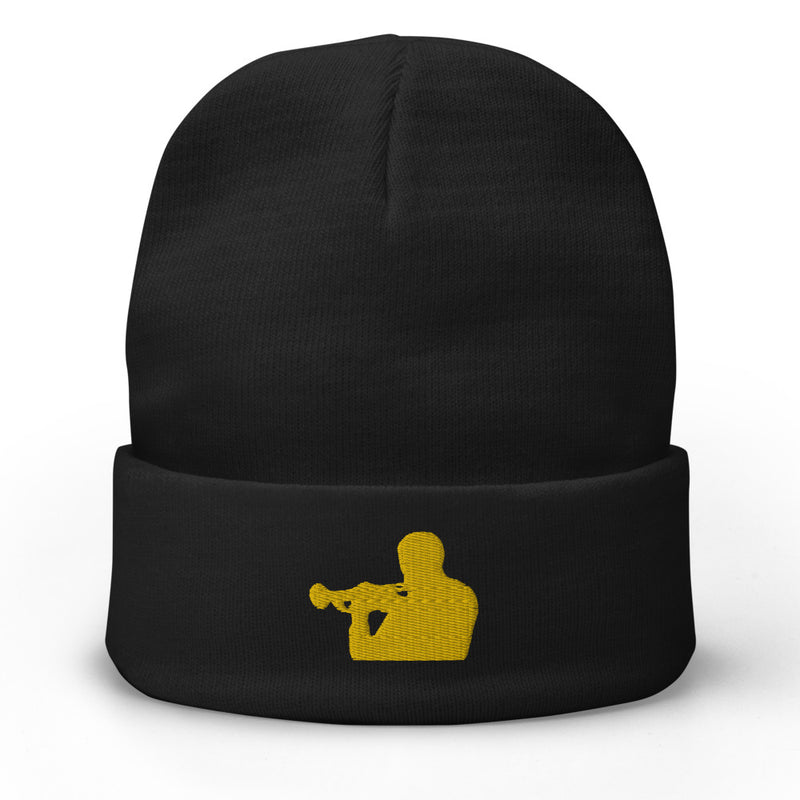 Woody Shaw Embroidered Beanie (Yellow Icon)